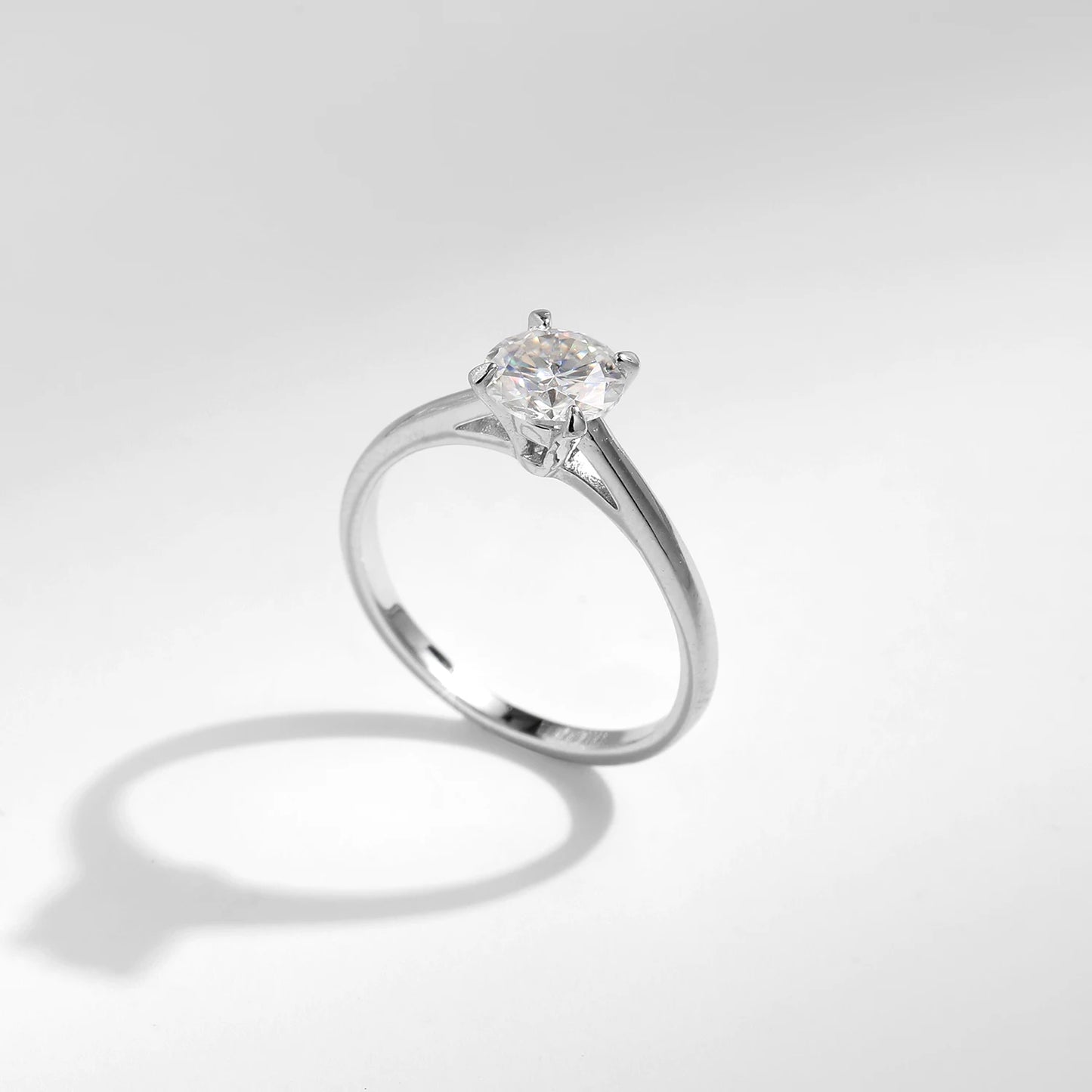 Moissanite Ring For Women 925 Sterling Silver